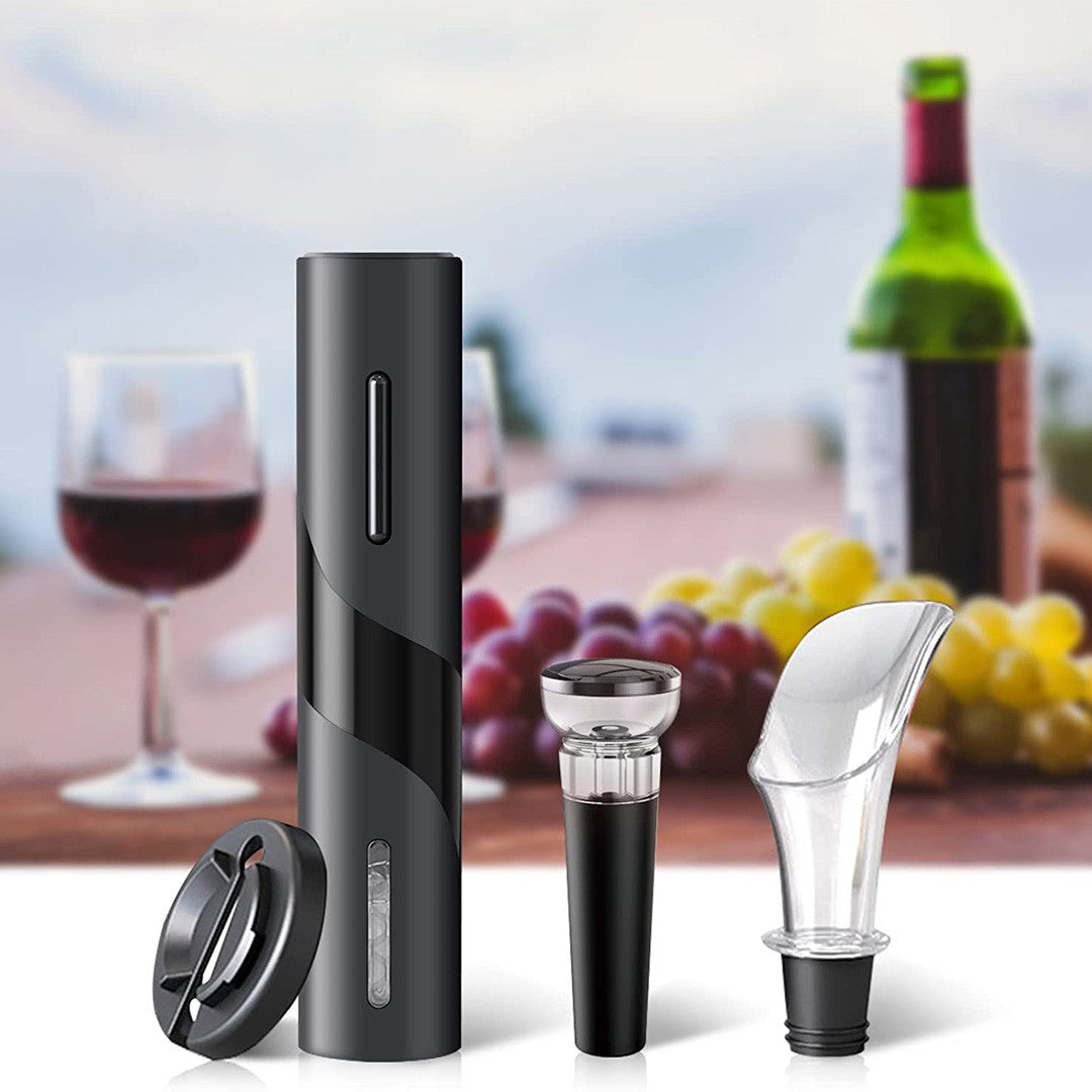 Ouvre-bouteille électrique à piles tire-bouchon automatique jeu vin bec verseur
