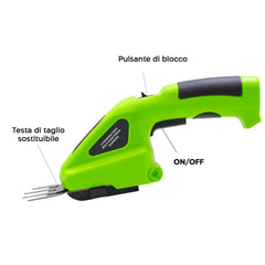 Taille-haie électrique à batterie rechargeable 7,2V sans fil