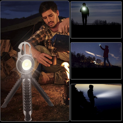 Mini lampe poche LED polyvalente portable rechargeable pour camping avec trépied