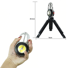 Mini lampe poche LED polyvalente portable rechargeable pour camping avec trépied