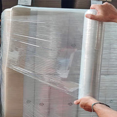 Lot 3 rouleaux film rétractable transparent élastique manuel 23 µm 2,4 kg 500 mm