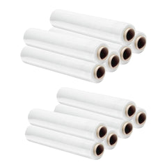 Lot 12 extensibles manuels rétractables couleur blanc lait 23MY 3m 2.4kg 500mm