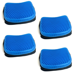 4 coussins anti-escarres gel respirant assis pendant longues périodes 37x30x4cm