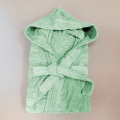 Peignoir éponge unisexe SUPREMA pour adulte avec capuche et poches couleur unie