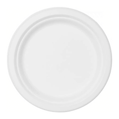 Lot de 400 Assiettes Plates Jetables en Papier Écologique et Biodégradables 23cm