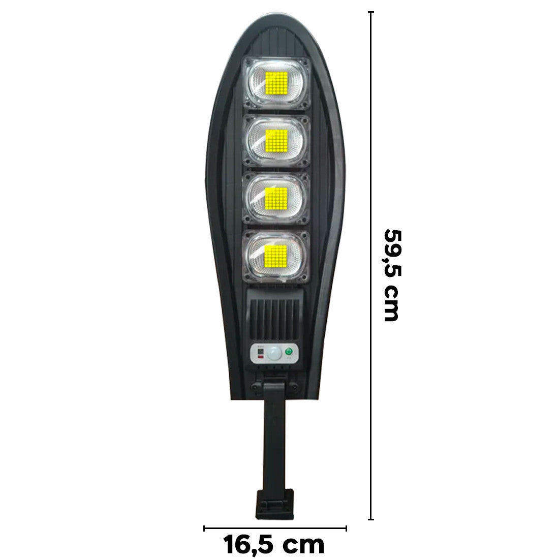 Lampe Solaire Phare Lanterne 80W W779B avec Détecteur Mouvement et Télécommande