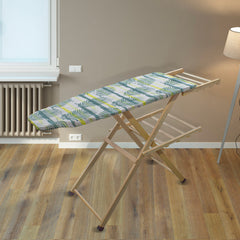 Table repasser en bois MARA pliable avec support pour fer à repasser 141x82x45cm