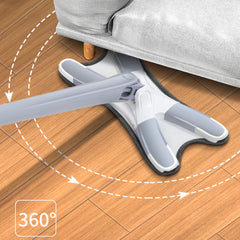Balai serpillière Twist Clean Floor avec brosse rotative à 360°  en microfibre