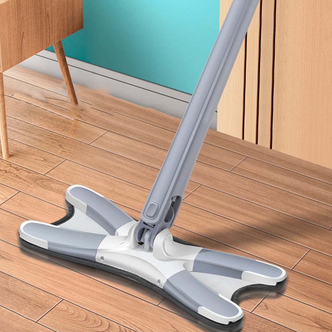 Balai serpillière Twist Clean Floor avec brosse rotative à 360°  en microfibre