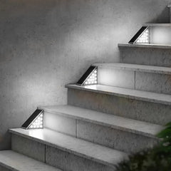 Set 2 lampes solaires LED pour escaliers lumière froide 6500K  pour extérieur