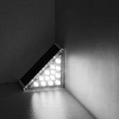 Set 2 lampes solaires LED pour escaliers lumière froide 6500K  pour extérieur