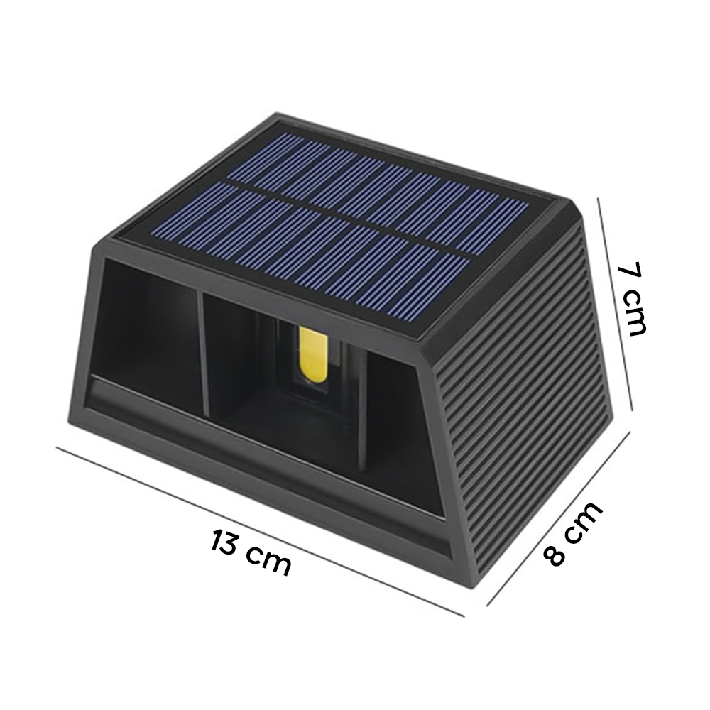 Applique solaire à double émission de chaleur et de lumière crépusculaire