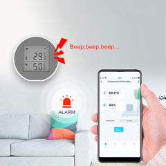 Thermostat numérique contrôle température et l'humidite télécommande Wi-Fi 2.4