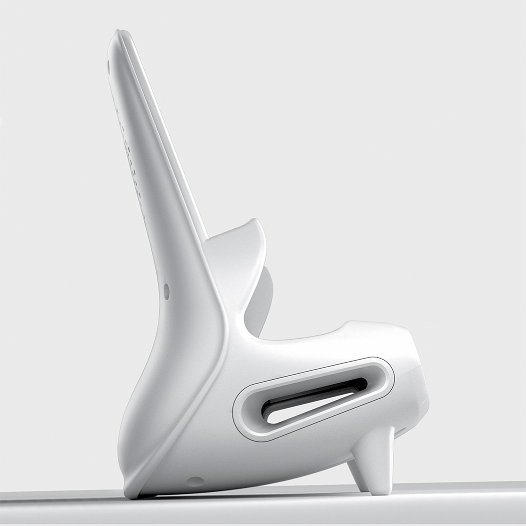 Le chargeur à induction sans fil amplifie le son pour les smartphones