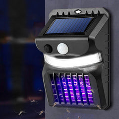 Mini lampe solaire à charge LED Répulsif anti-moustiques à capteur mouvement UV