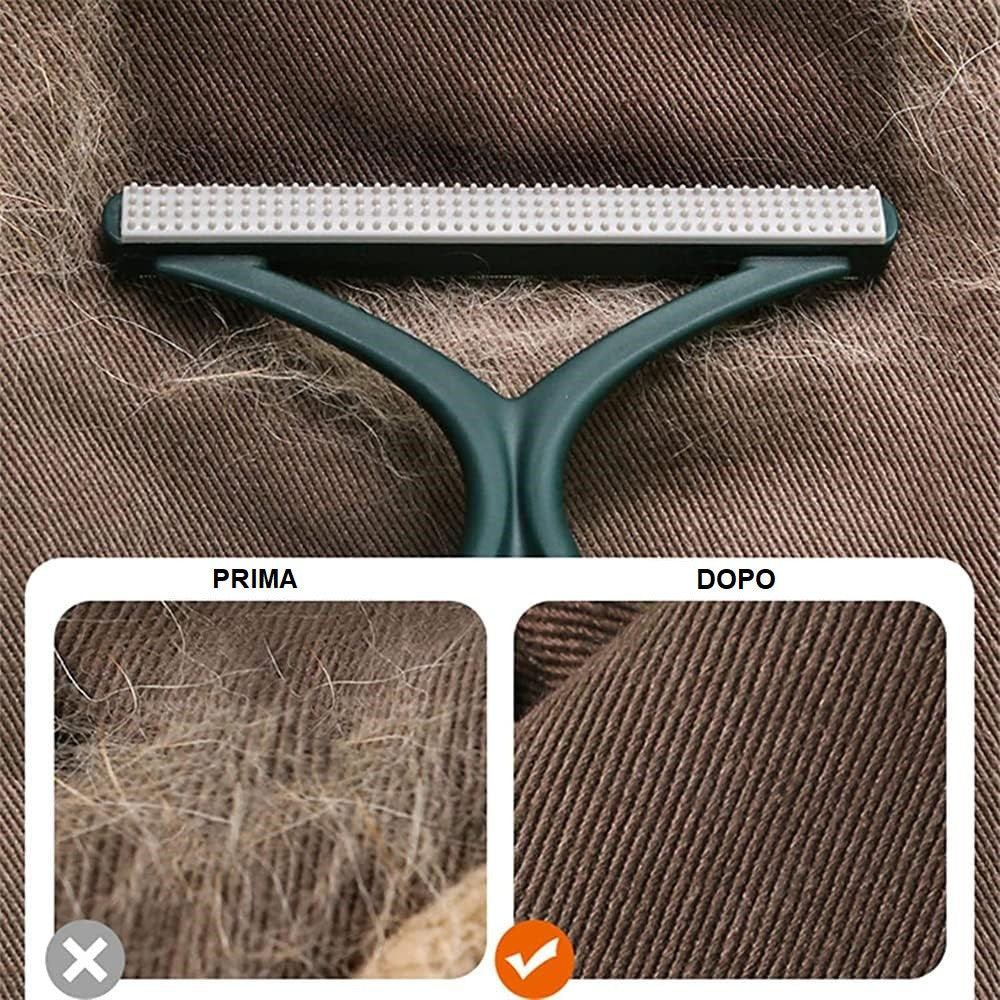 Ensemble de 2 Enleveurs de Peluches Manuelles Brosse Gratte-Peluches Portable