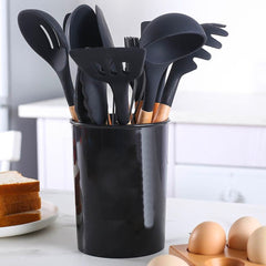 Set 12 ustensiles cuisine silicone qualité alimentaire antiadhésifs résistants