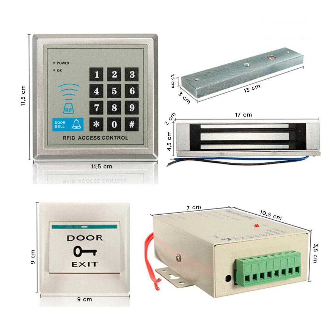 Kit de Système de Serrure Électronique de Contrôle d'Accès RFID
