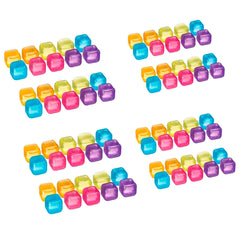 Ensemble de 100 glaçons en silicone réutilisables et colorés