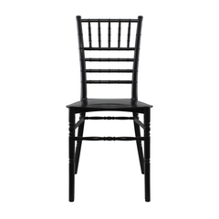 Ensemble de 2 chaises Chiavari noires au design vintage classique
