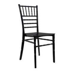 Ensemble de 2 chaises Chiavari noires au design vintage classique
