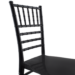 Ensemble de 6 chaises Chiavari noires au design vintage classique