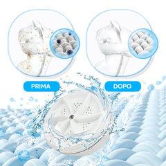 Sèche-linge pliable silicone 10L mini lave-linge portable avec turbine rotative