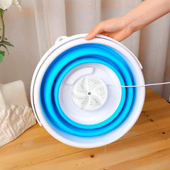 Sèche-linge pliable silicone 10L mini lave-linge portable avec turbine rotative