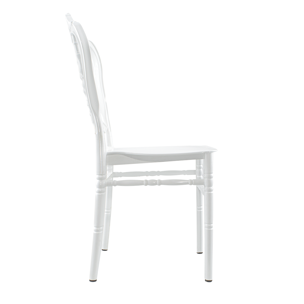 Set 4 chaises Emilia en polypropylène design pour la restauration et événements