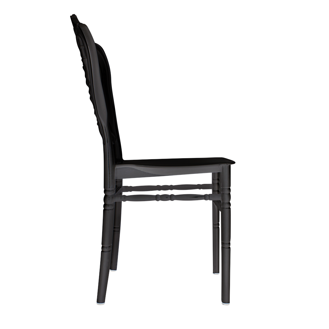 Set 4 chaises Emilia en polypropylène design pour la restauration et événements