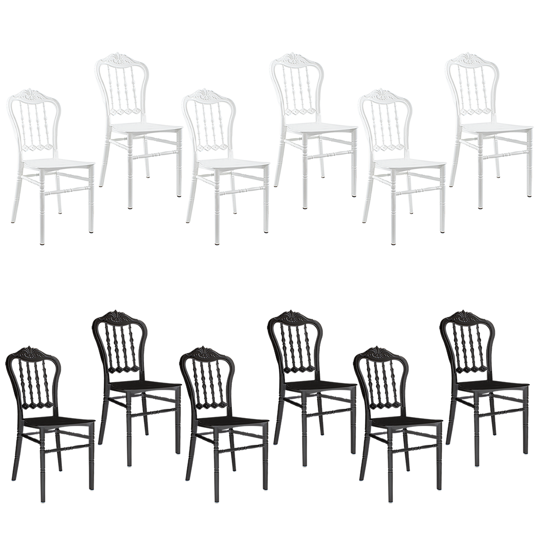 Set 6 chaises Emilia en polypropylène design pour la restauration et événements