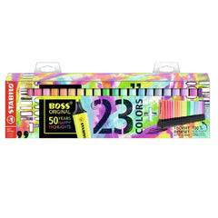 Surligneurs STABILO BOSS Original 23 Couleurs Assorties Édition 50e Anniversaire