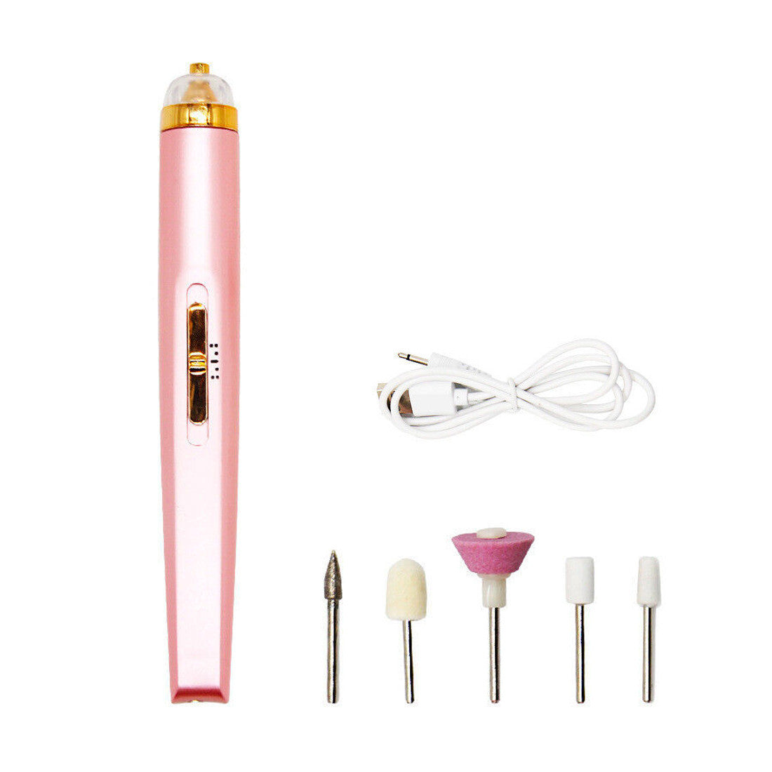Mini Ponceuse à Ongles Électrique Portable Rechargeable 12000 tr/min 2 Vitesses