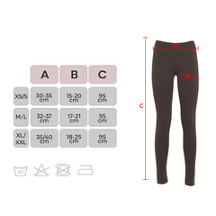 3 leggings sport pour femmes en noir bleu et marron en tissu élastique d'automne