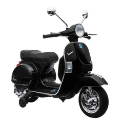 LT887 Moto électrique PIAGGIO pour enfants VESPA PX avec roulettes laterales