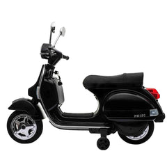 LT887 Moto électrique PIAGGIO pour enfants VESPA PX avec roulettes laterales