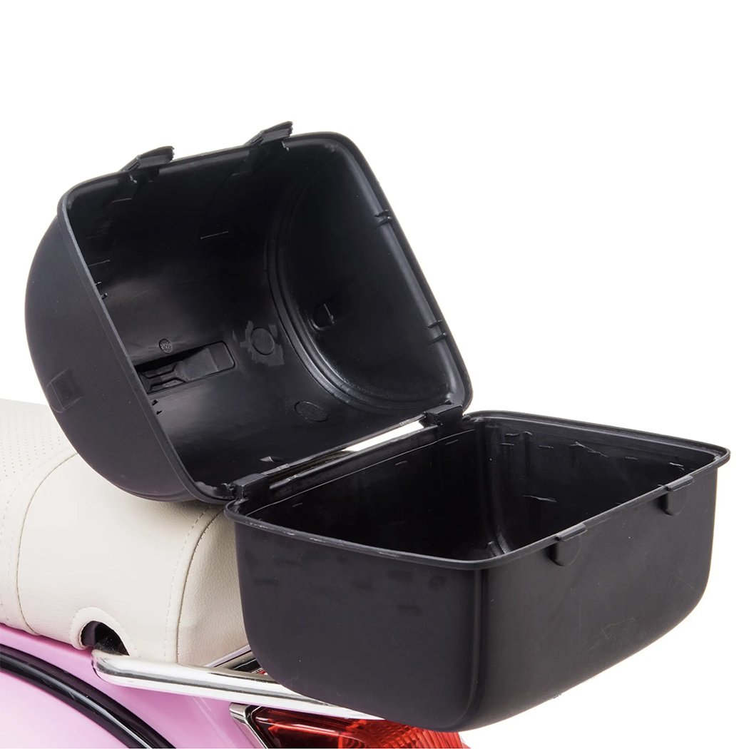 Piaggio Vespa PX 150 Full Electrique 12V pour Enfant avec coffre et paravent MP3
