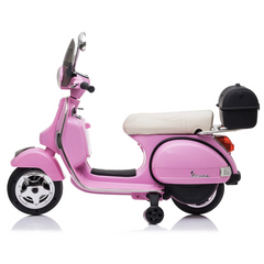Piaggio Vespa PX 150 Full Electrique 12V pour Enfant avec coffre et paravent MP3