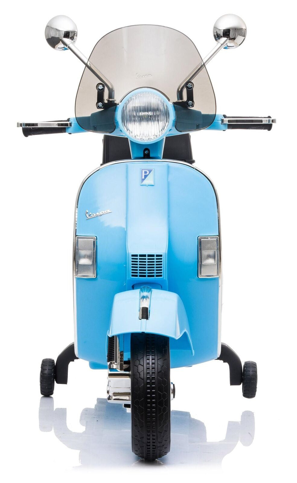 Piaggio Vespa PX 150 Full Electrique 12V pour Enfant avec coffre et paravent MP3