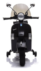 Piaggio Vespa PX 150 Full Electrique 12V pour Enfant avec coffre et paravent MP3