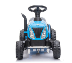 LT921 Tracteur électrique enfants New Holland Small 6V remorque lumières et sons