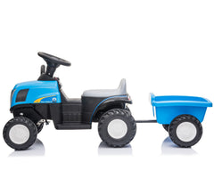 LT921 Tracteur électrique enfants New Holland Small 6V remorque lumières et sons