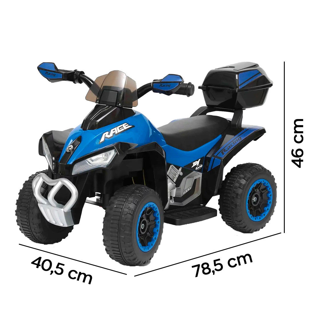 LT928 Mini quad électrique enfants Deluxe 6V lumières sons et coffre rangement