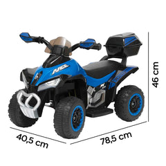 LT928 Mini quad électrique enfants Deluxe 6V lumières sons et coffre rangement