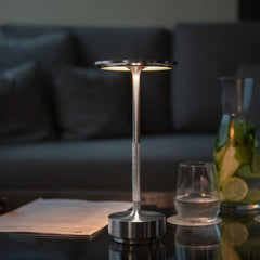 Lampe de Table 5W Rechargeable Contrôle Tactile LED Réglable Design en Aluminium