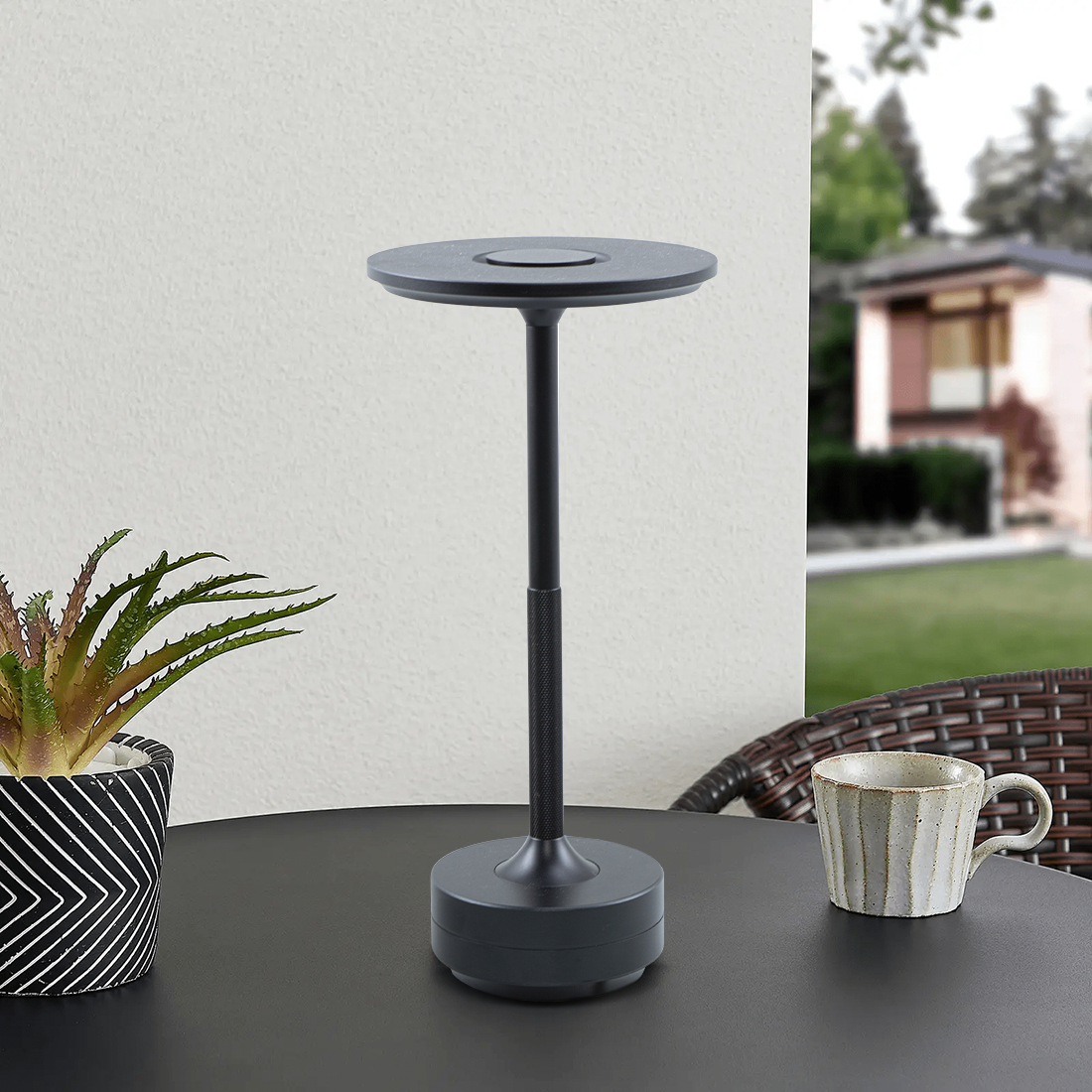 Lampe de Table 5W Rechargeable Contrôle Tactile LED Réglable Design en Aluminium