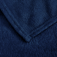 Plaid en peluche unicolore pour lit individuel Barcelone 230x160cm en peluche