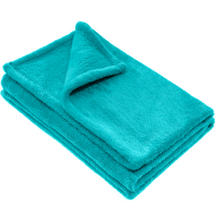 Plaid en peluche unicolore pour lit individuel Barcelone 230x160cm en peluche