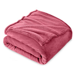Couverture lisse pour lit matrimonial Barcelone 210x240cm, en peluche très douce