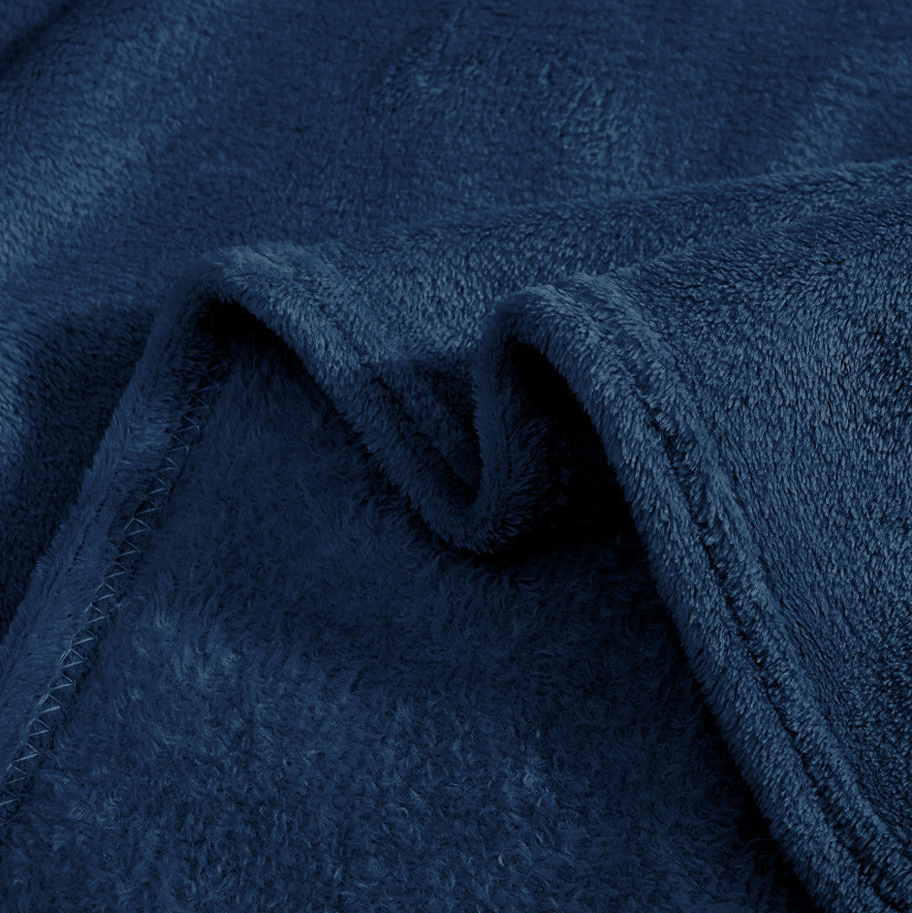 Couverture lisse pour lit matrimonial Barcelone 210x240cm, en peluche très douce